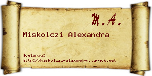 Miskolczi Alexandra névjegykártya